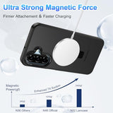 for  Galaxy A17 Case,with Magnetic Invisible Stand [Military Drop Protection] [Compatible with MagSafe] Shockproof Slim Translucent Anti-Slip,