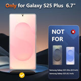 [3 Pack] for Galaxy S25 Plus Matte Screen Protector, Fingerprint Sensor Compatible, Anti-Glare Full Adhesive Flexible Film (Not Glass)