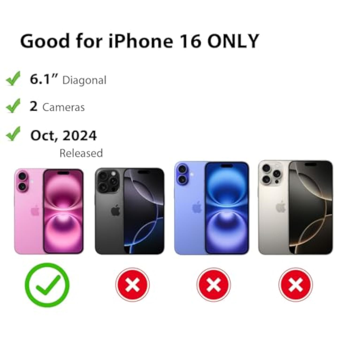 For Iphone 16 Case Clear, Sturdy Matte Frosted Translucent Minimalist Phone Case With Slick Substantial Protective Plastic Cover For Iphone 16- Frosted Clear