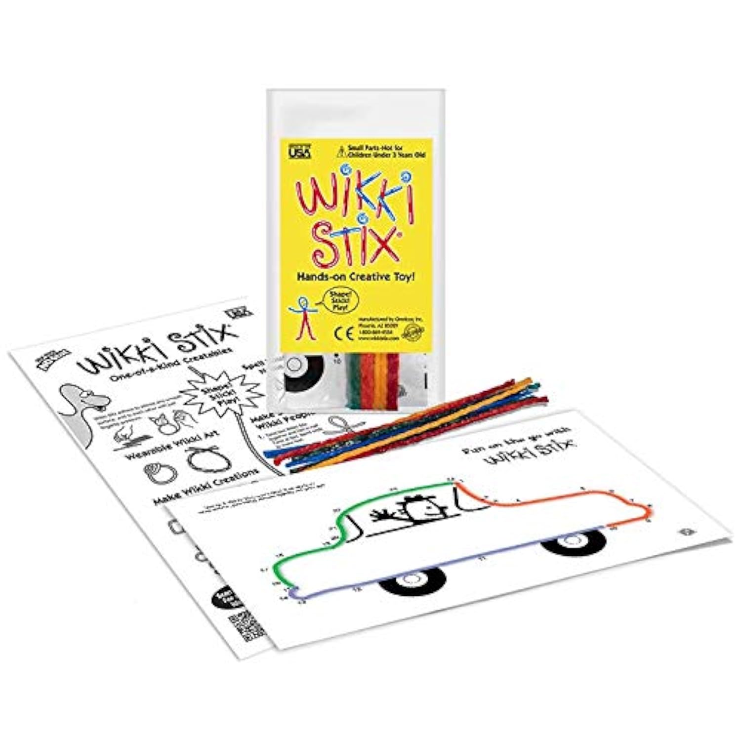 Wikki Stix Mini Play Paks, Contains 100 Individual Paks! Great For Parties, Travel, Classrooms, Award/Incentives, Restaurants, And Christmas Gift Giving, Made In The Usa