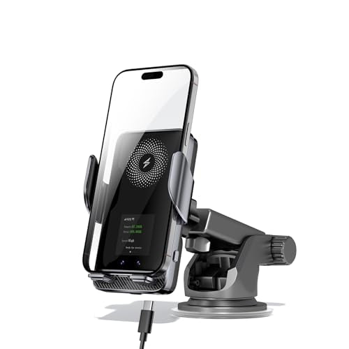 4G Mobile Car WiFi Hotspot with 10GB Preloaded US Data, Phone Holder for Navigation Wireless Charging Mount for Driving, Passenger Connectivity &
