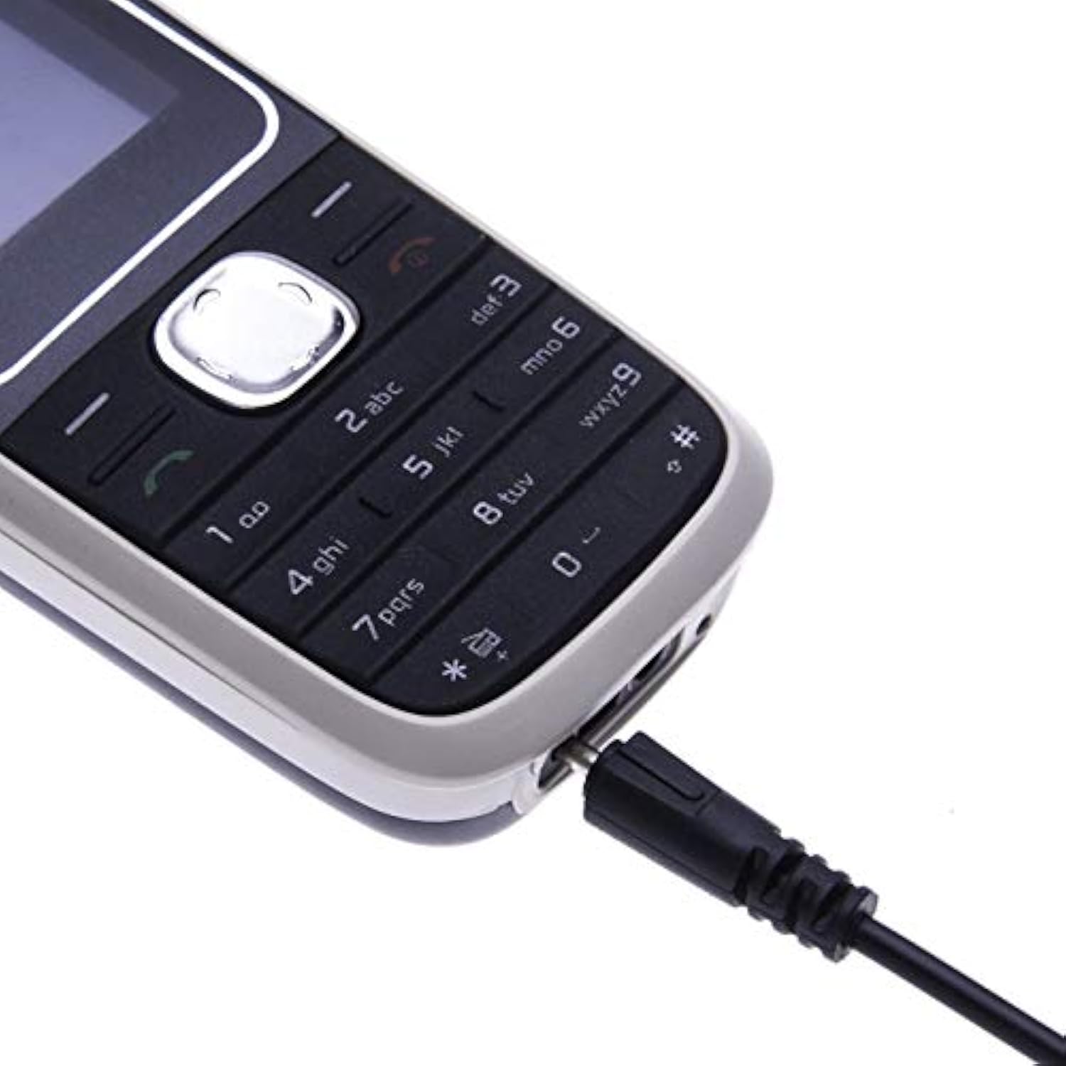 Nokia Usb Charger Cable Small Pin (2Mm) Charging Cord For Nokia 6303, 6303I, 6500, 6555, 6600, 6600I, 6600, 6700, 6700, 6710, 6720, 6730, 6760/7210, 7230, 7360, 7370, 7373, 7390, 7500 (1Ft)
