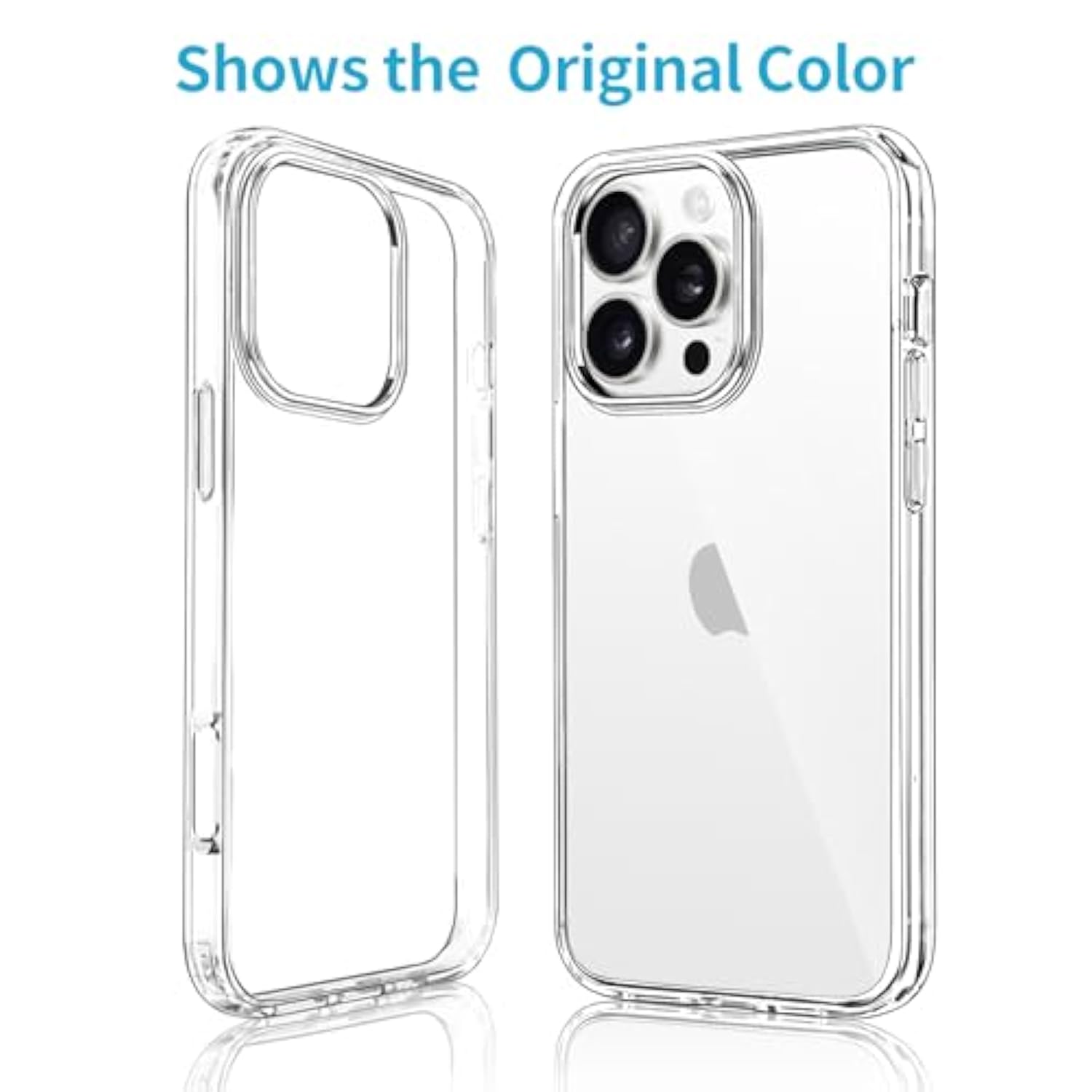 iPhone 16 Pro Clear Case Soft TPU Slim Shockproof Cover 6.3-Inch