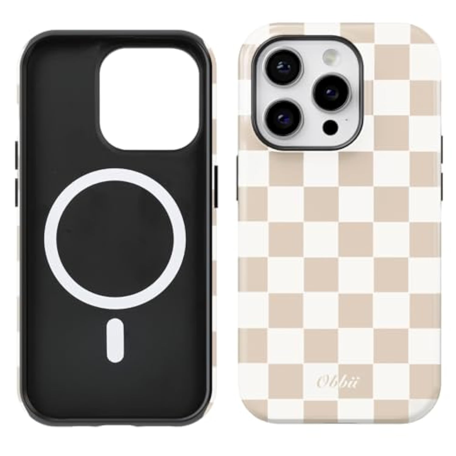 Compatible With Iphone 15 Pro Case [Compatible With Magsafe] -Shockproof Protective Slim Soft Tpu Cover Phone Case (Checkerboard, Iphone 15 Pro 6.1")