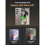 Samsung Galaxy S24 Ultra Premium Leather Wallet Case with Card Holder, Black