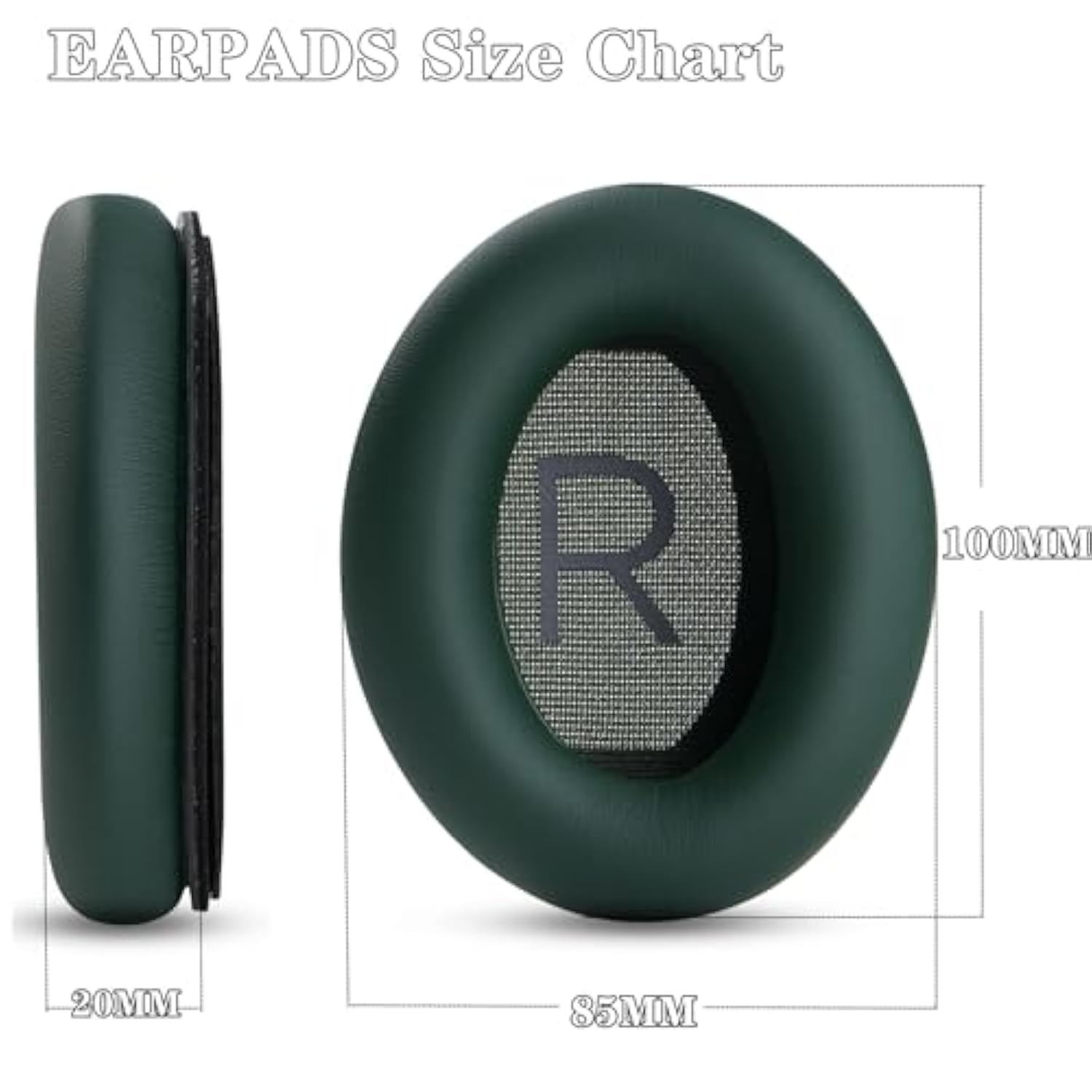 Ear Pads Cushions + Headband Replacement Earpads Compatible With Bose Quietcomfort 45 Qc45 35 Qc35, Qc35 Ii Over-Ear Headphones Easy Diy Installation,Protein Leather Parts (Green Kit)