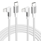 Iphone Usb C To Lightning Cable,?2Pack 6Ft Mfi Certified?Right Angle 90 Degree Fast Charger Nylon Braided 20W Charging Data Syncing Cord Compatible With Iphone 14/13/Pro/ 12/Max/11/Xs/Xr/8/Plus