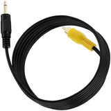 3.5Mm 1/8 Inch Mono Male Plug To Rca Male Jack Audio Cable Cord Gold Plated 1.8M (6Ft)
