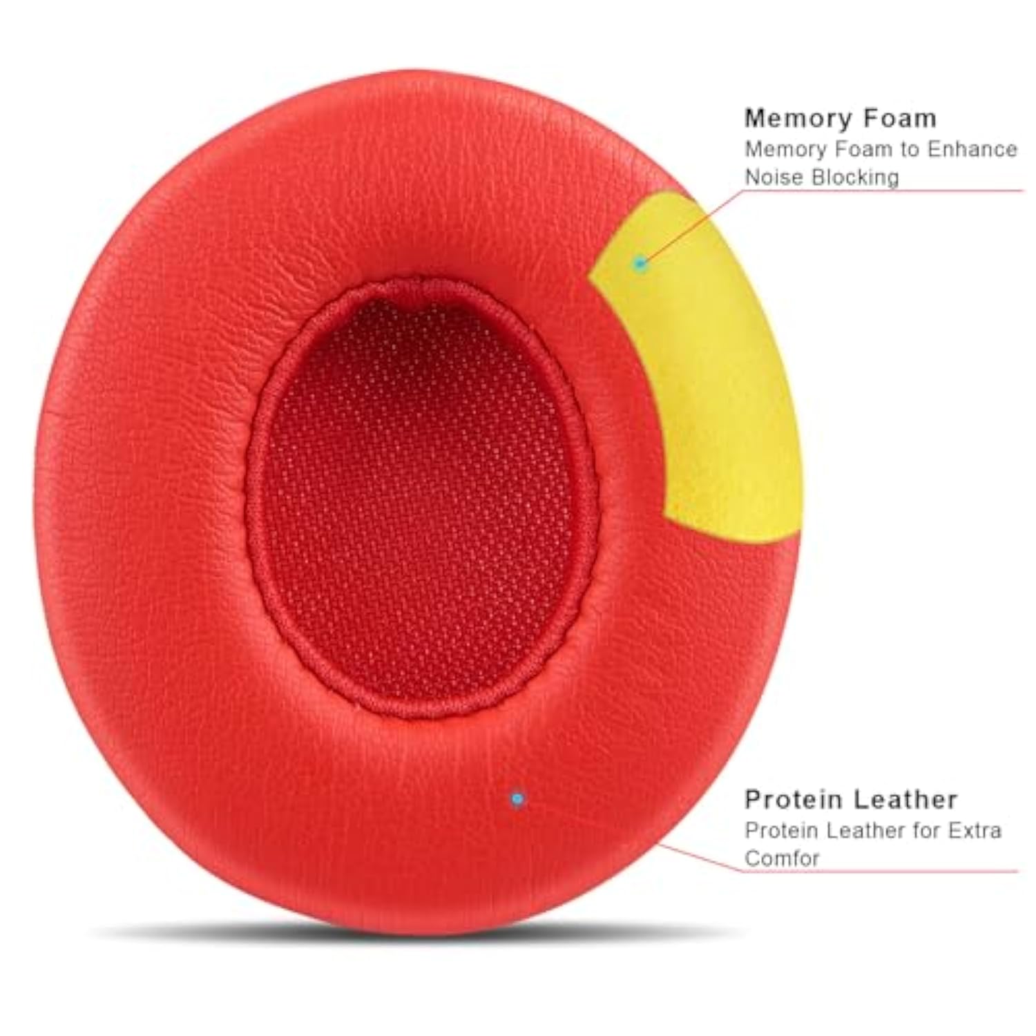Professional Replacement Ear Pads For Beats Solo 2 & Beats Solo 3 Wireless Headphone,Noise Isolation Memory Foam,Softer Pu Leather,Stronger Adhesive,Updated Thickened