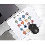 It Is Okay To Feel Mental Health Feelings Emotions Mousepad 9.5×7.9 Inch Non-Slip Rubber Base Square Mouse Pads For Computers Laptop Office Home Dorm Desk Decor,Mental Health Awareness Gifts