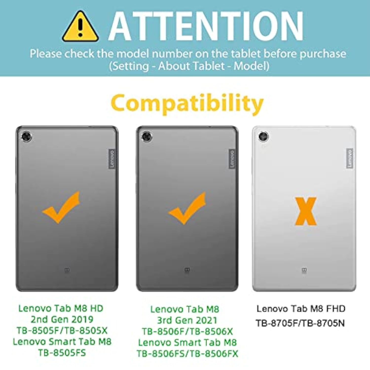 Case For Lenovo Tab M8 3Rd Gen 2021 Tb-8506F Tb-8506X For Kids W/Sand | Heavy