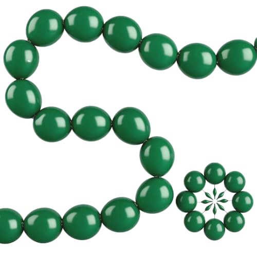 120 Pcs Linking Balloons 6 IN Dark Green Link Balloons