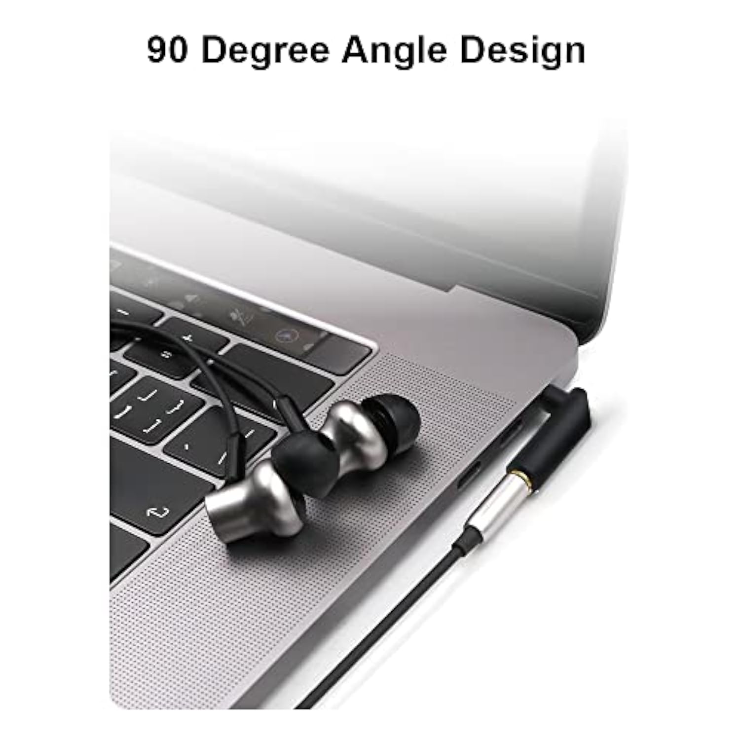 3.5Mm Angle Male To Female Audio Adapter, 90 Degree Right Angle Gold-Plated Trrs Stereo Jack Plug Aux Connector Compatible With Headset, Tablets, Mp3 Players, Game Controller, Speakers(2 Pack)