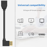 Right Angle Displayport 1.4 Cable, 90 Degree Displayport Extension Cable (8K/6
