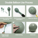 Pastel Floral Balloon Garland Kit – Dusty Green, Pink, Yellow & Purple Arch for Garden Parties