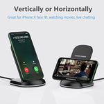 Wireless Charger,10W Max Wireless Charging Stand, Compatible With Iphone 16E/16/16 Plus/16 Pro Max/15/15 Plus/15 Pro Max/14/13/Se 2022/12/11/X/8, Galaxy S22/S21/S20/S10(No Ac Adapter)