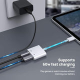 [Apple Mfi Certified] Iphone Headphones Adapter, 2 Pack 2 In 1 Lightning To 3.5 Mm Headphone Jack Aux Audio + Charger Cable Splitter Adapter Dongle For Iphone 14 13 12 11 Pro Max Xs Xr X 8 7 Ipad