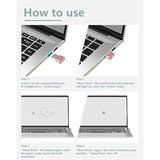 Mouse Jiggler Undetectable, Mouse Mover Device Has Two Swing Modes Jiggle And Multi-Track,Keeps For Pc Computer Laptop Awake, Driver-Free, Plug-Play ((Metal Rosegold)