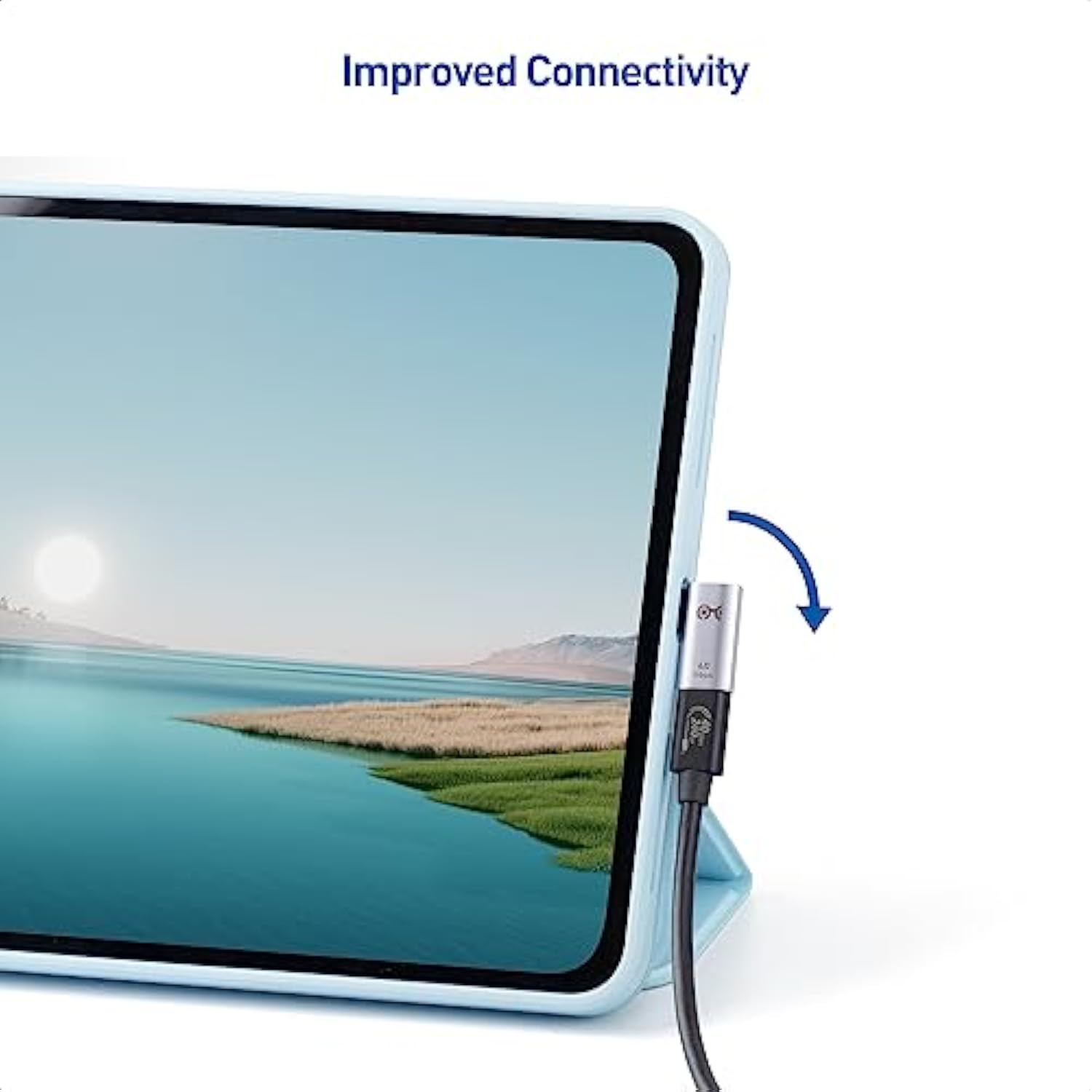 Cable Matters Combo-Pack 40Gbps Right Angle USB-C Adapter Kit with 240W PD (90