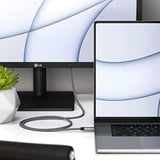 Satechi USB C to USB C 4.0 Pro Cable, 140W Power Delivery, 8K Resolution @ 60Hz, 4K @ 120Hz Single or 4K @ 60Hz Dual Display, 40Gbps Data Transfer, Downward Compatible to 2.0 USBC Devices (30in/80cm)