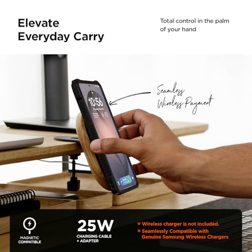 Quickstand Pro for  Galaxy S26 Ultra Case(2026), [Magnetic Charging Compatible] Strong Magnet Ring Kickstand, Heavy Duty Rugged Shockproof