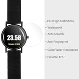 3Pcs Watch Glass Screen Protectors 38Mm Hd High Definition Anti-Scratch Waterproof Ultra-Thin Tpu Universal Smartwatch Screen Protective Film With Cloth Sticker Scraping Card