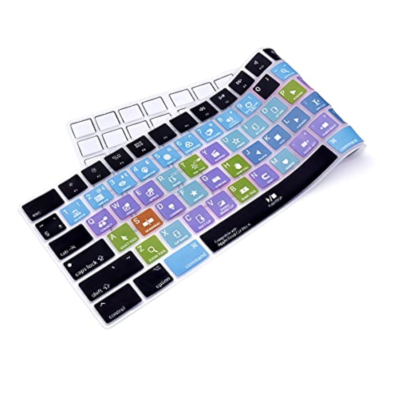 Final Cut Pro X Shortcuts Ultra Thin Silicone Full Size Wireless Numeric Keybo
