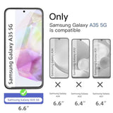 3-Pack Samsung Galaxy A35 5G 6.6 Inch Tempered Glass Screen Protector