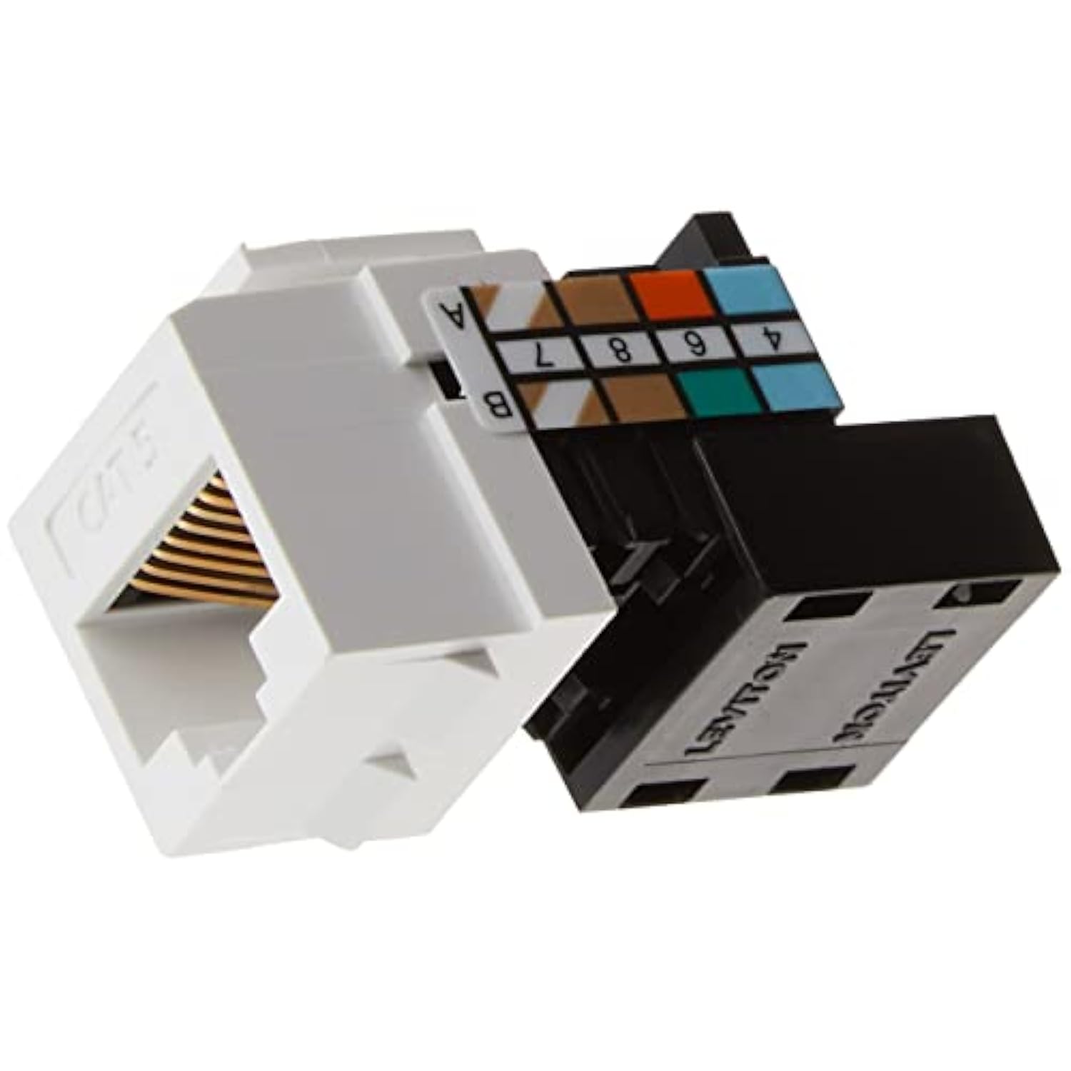 Leviton 41108-RW5 Category 5 QuickPort Connector, CAT 5, White