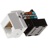 Leviton 41108-RW5 Category 5 QuickPort Connector, CAT 5, White