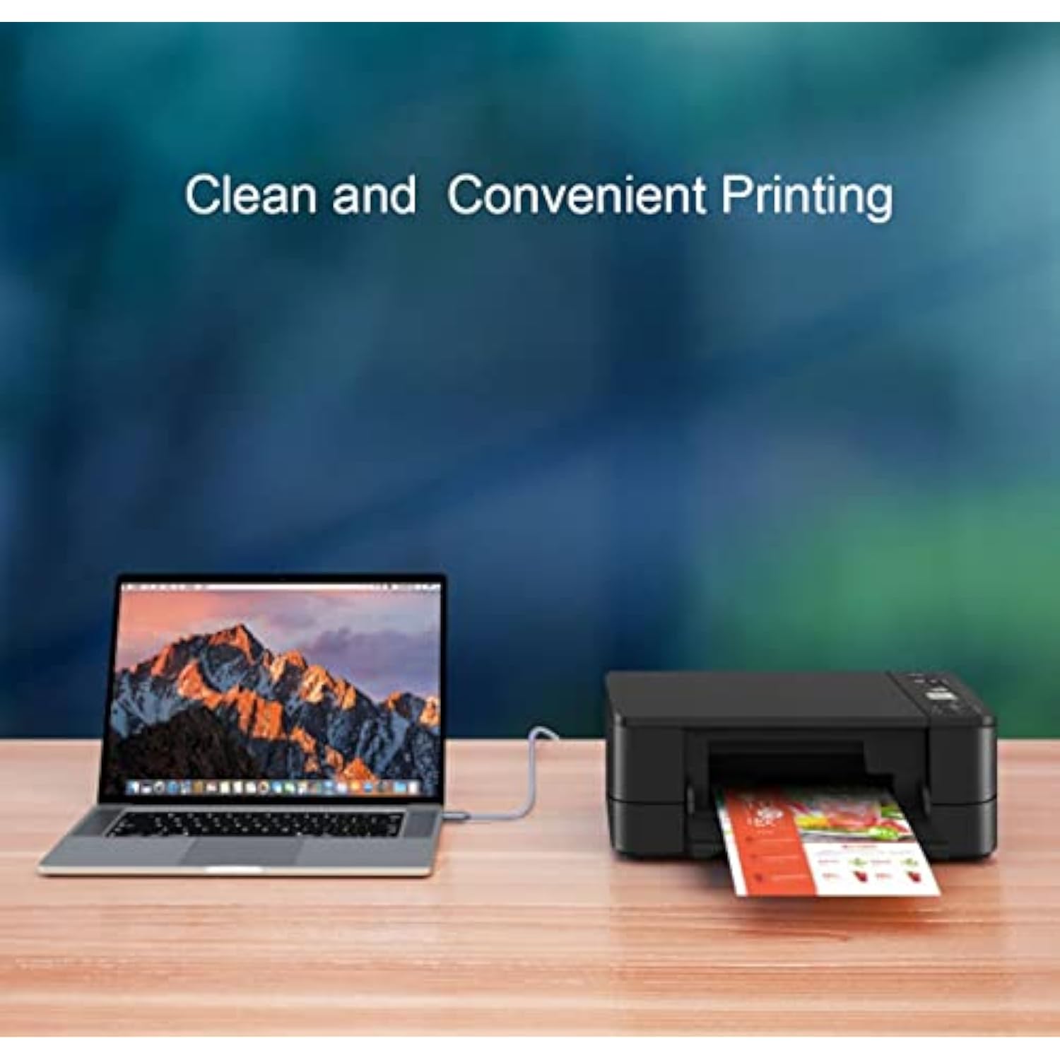 Usb C To Usb B Printe Scanner Cable Compatible With Midi Controller Dj Controller, Google Chromebook Pixel, Macbook Pro, Hp Canon Printers, Ipad Pro And More Type-C Devices/Laptops