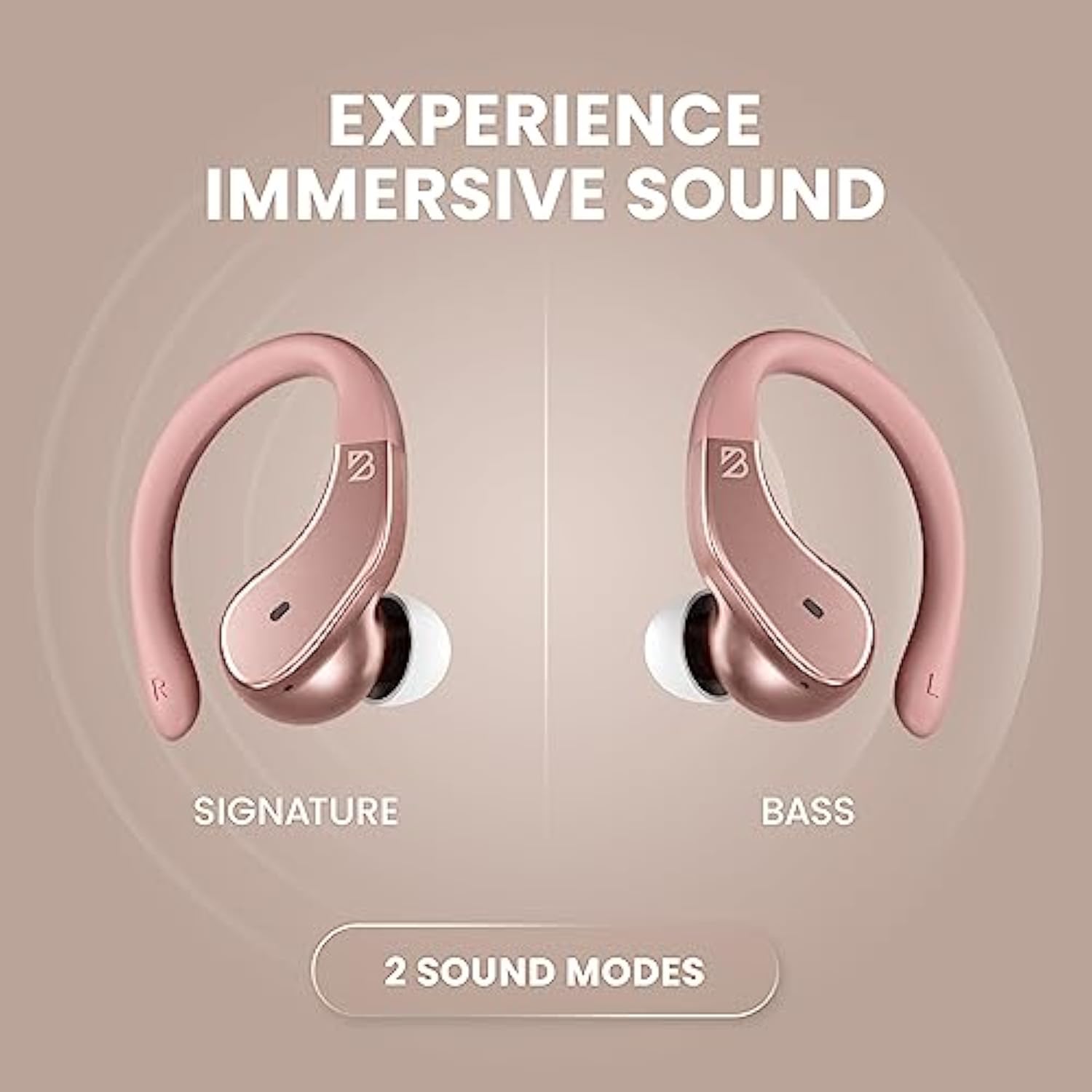 Runner 40- Wireless Earbuds For Small Ears Women. Running Bluetooth Earbuds Pi