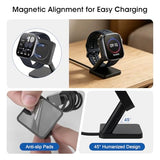 Magnetic Charging Stand Compatible with Amazfit GTR 3 / GTR 3 Pro/GTR 4, Acitive 2,GTS 3 / GTS 4, Bip 6 Smart Watch, Desktop Charger Dock with 3.3FT