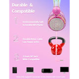 Kids Unicorns Headphones With Mic For School/Travel,95Db Volume Limited,Sharep