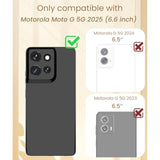 For Motorola G 5G 2025 Case, Moto G 5G 2025 Case,2X Screen Protector, 360° Rotatable Ring Holder Magnetic Kickstand,Plated Gold Edge Slim Soft Tpu Protective Cover (Light Green)