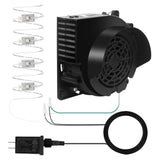 Inflatable Replacement Fan Blower, Mini Air Blower With 4 Led Light,3100(R/Min) Waterproof Fan Blower Motor For 3-9Ft Ha