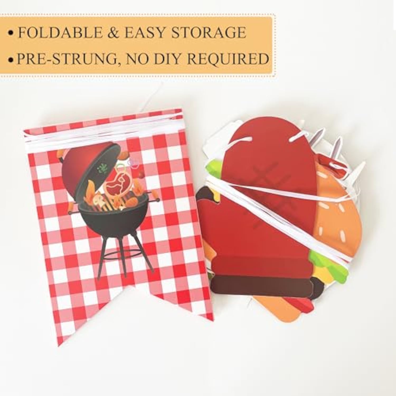 Baby Q Banner Baby Shower, BBQ & Gender Reveal Picnic Party Photo Backdrop