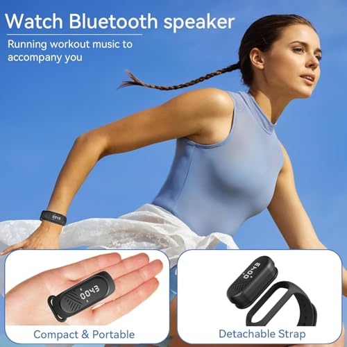 Wrist Speaker,Wearable Wireless Bluetooth Wristband,Portable Music Player for Hiking and Camping