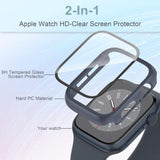 [3 Packs] Case For Apple Watch Series 3/2/1 42Mm With Tempered Glass Screen Protector,Hard Pc Protective Bumper And Ultra-Thin Face Cover Compatible With Iwatch Series 3/2/1 42Mm (3 Colors)