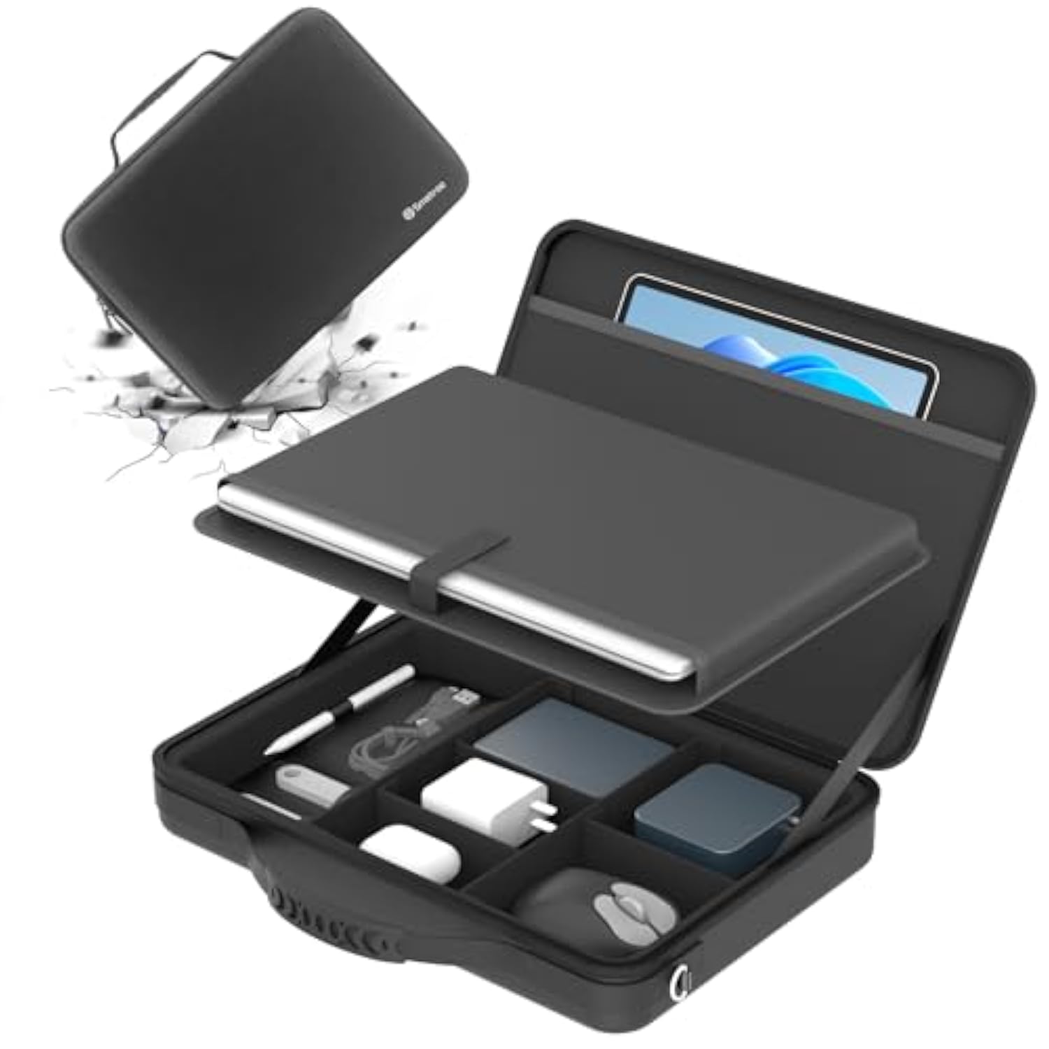 Smatree Hard Sleeve Shoulder Bag for 13inch Microsoft Surface Laptop Copilot+PC 2025,13.8inch Surface Laptop Copilot+PC,13.5inch Surface-Laptop-5/4,13inch SurfacePro 9/8,12.4inch SurfaceLaptop Go 3/2