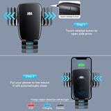 Wireless Car Charger, 15W Qi Fast Charging Auto-Clamping Car Phone Mount Charger Air Vent Phone Holder For Iphone 14/13/12 Mini/12 Pro Max/11 Pro Max/Xs Max/Xr/8+,Samsung S23/S22/S21/S20 Plus/Note20