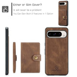 Pixel 9 Pro XL Wallet Case, Magnetic, Kickstand, Wireless Charging - Brown