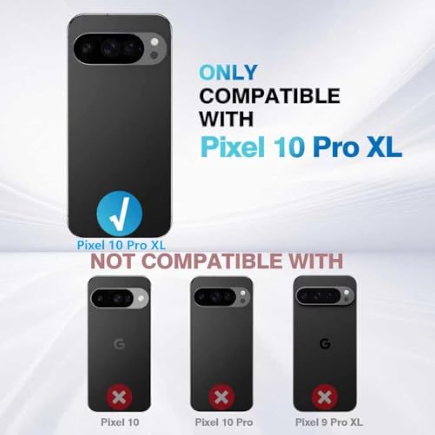 Wallet Case For Google Pixel 10 Pro Xl, Magnetic Flip Case With Rfid Blocking Card Holder Kickstand For Women Men, Pixel 10 Pro Xl Shockproof Durable Protective Phone Cover (Black)