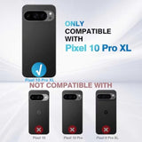 Wallet Case For Google Pixel 10 Pro Xl, Magnetic Flip Case With Rfid Blocking Card Holder Kickstand For Women Men, Pixel 10 Pro Xl Shockproof Durable Protective Phone Cover (Black)