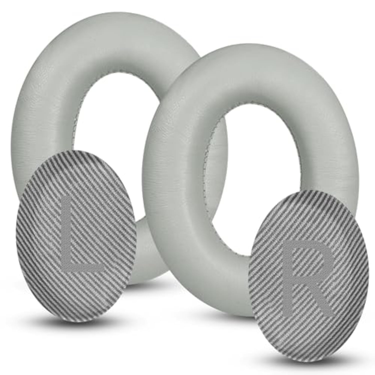 Headphones Replacement Ear Pads, Sheepskin Ear Cushions For Bose Quietcomfort 35 (Qc35) Improved Durability, Ear Pads Cushions With High-Density Foam, Thickness And Sound Isolation - Gray