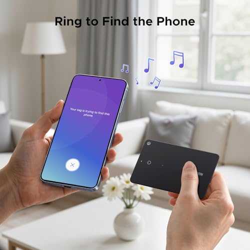 Finetrack Slim S (Samsung Only) Wallet Tracker Card, 1-Year Rechargeable Bluetooth Tracker Card Finder Work With Samsung Smartthings App For Galaxy S25/S24/S23 Ultra -1.7Mm & Ip68 Waterproof