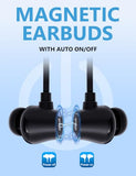 Active Noise Cancelling Headphones, Wireless In Ear Neckband Blutooth Headphones With 3 Ai Mics Enc, 60Hrs Playtime, V5.3 Multipoint Connection Magnetic Earbuds For Work/Travel/Home/Office