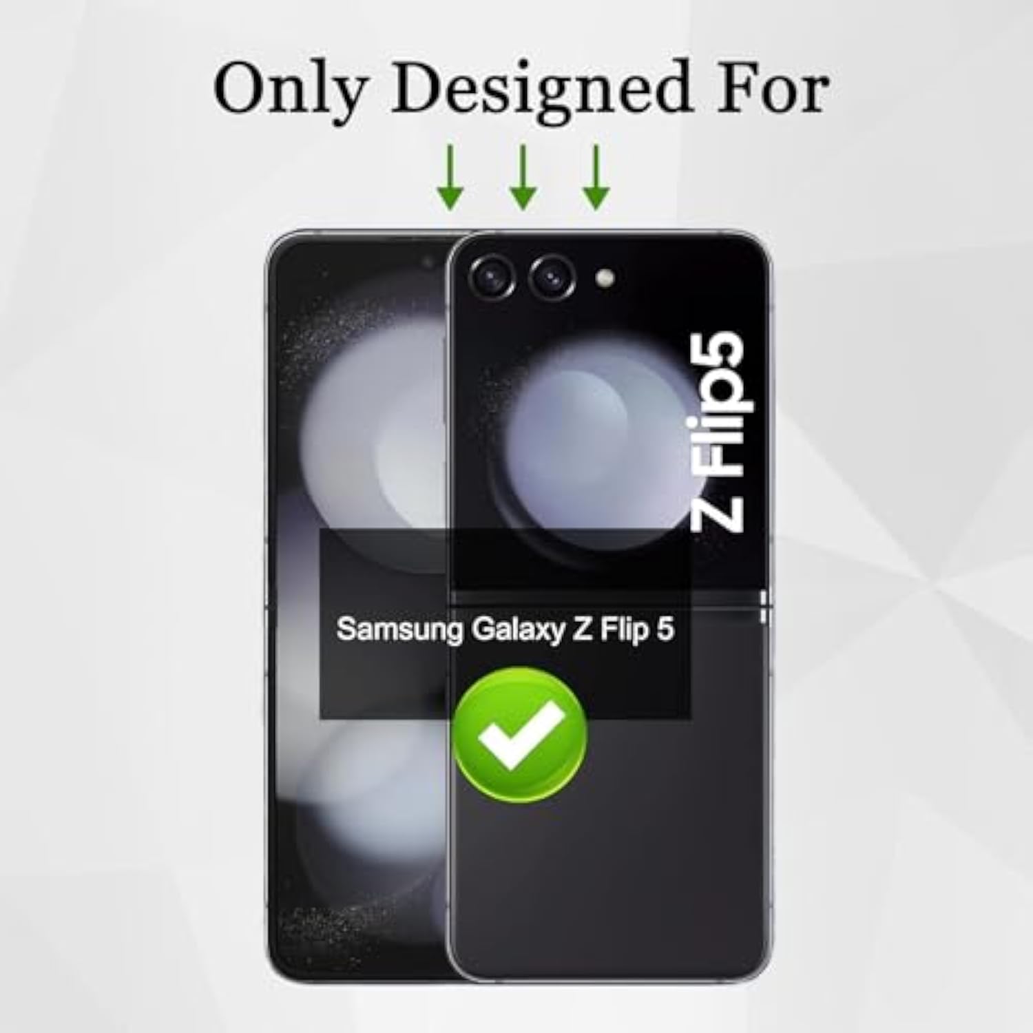 [2+2+1 Pack] For Samsung Galaxy Z Flip 5 Screen Protector, 2 Inner Soft Tpu Film + 2 Front Tempered Glass Screen Protector + 1 Glass Camera Protector, Case Friendly, Touch Sensitive