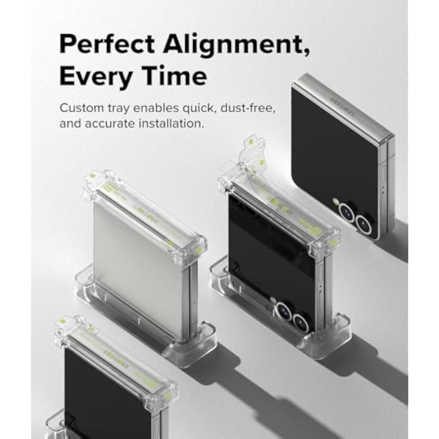 Ringke Hinge Dual Easy Pro Film Compatible with Samsung Galaxy Z Flip 7 Hinge Protector (Not Screen Protector), 0.002 Inches Adhesive TPU Cover for Curved Surface - 2 Pack