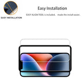 Easy Alignment Frame Designed For iPhone17e / iPhone16e / iPhone14 / iPhone13 / iPhone 13 Pro Tempered Glass Screen Protector Film 3-Pack